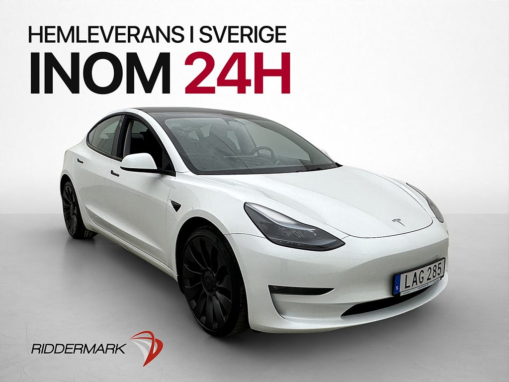 Tesla Model 3 Performance 513hk MOMS Pano Kamera Autopilot