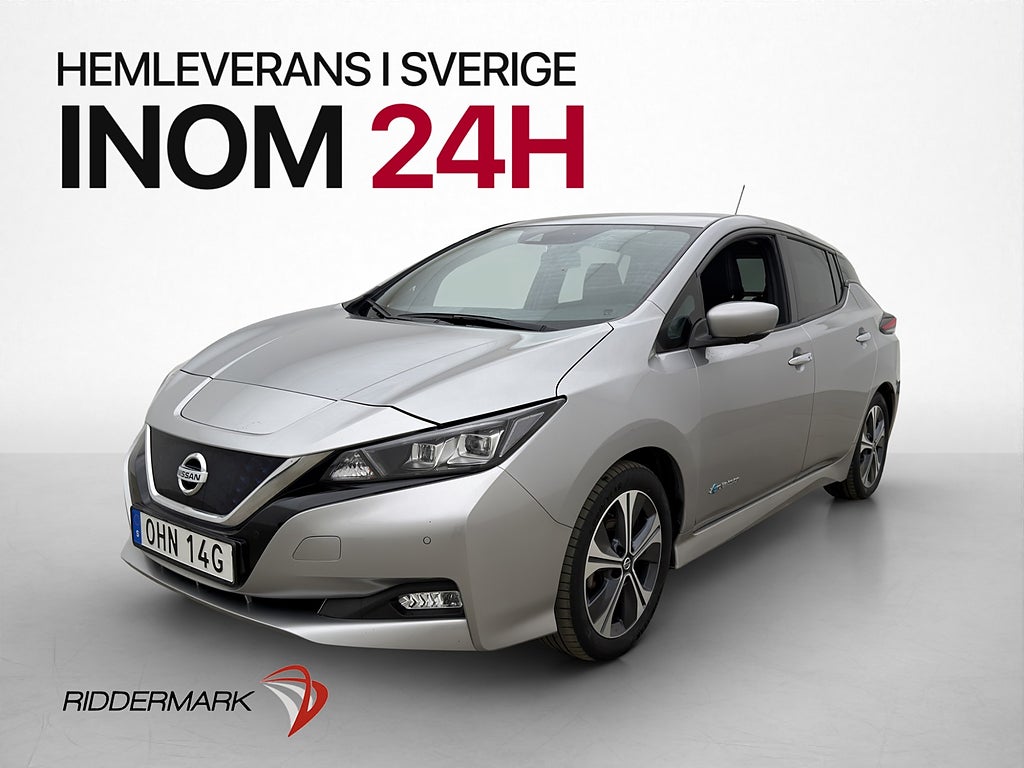 Nissan Leaf 150hk 40 kWh Tekna 360° Halvskinn Rattvärme