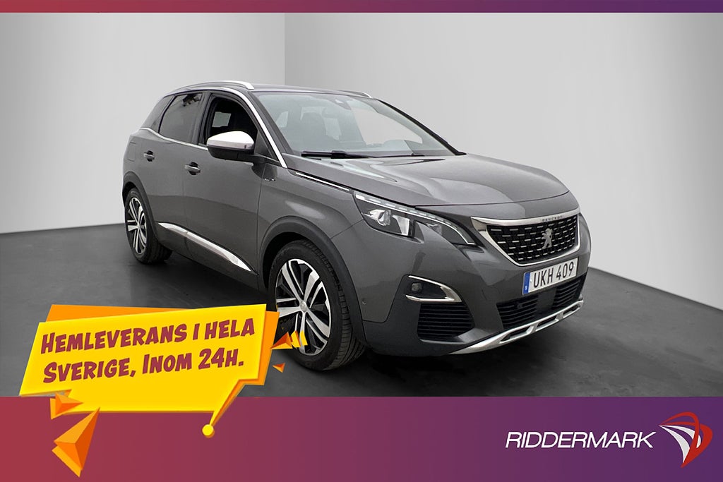 Peugeot 3008 2.0 181hk GT Kamera Halvskinn CarPlay Dragkrok