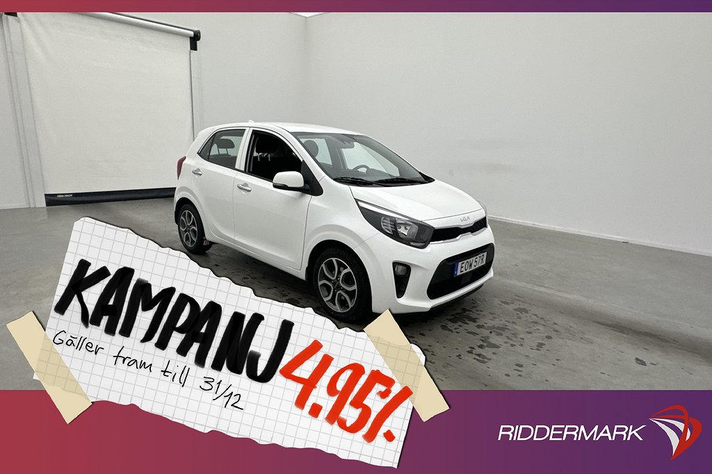 Kia Picanto 1.0 67hk Advance Kamera Rattvärme 1- 4,95% Ränta