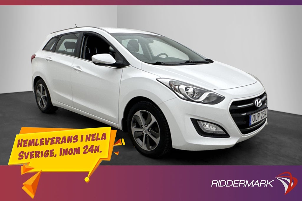 Hyundai i30 Kombi 1.6 110hk Comfort Rattvärme Dragkrok