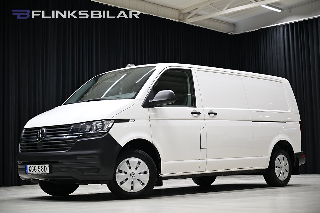 Volkswagen Transporter DSG 150HK L2 Dubbeldörr|Drag|Värmare|Lågmil|Leasbar