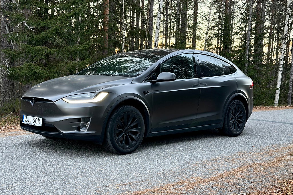 Tesla Model X 100D|FSD|AWD|Dragkrok|6-sits|Backkamera|Folierad