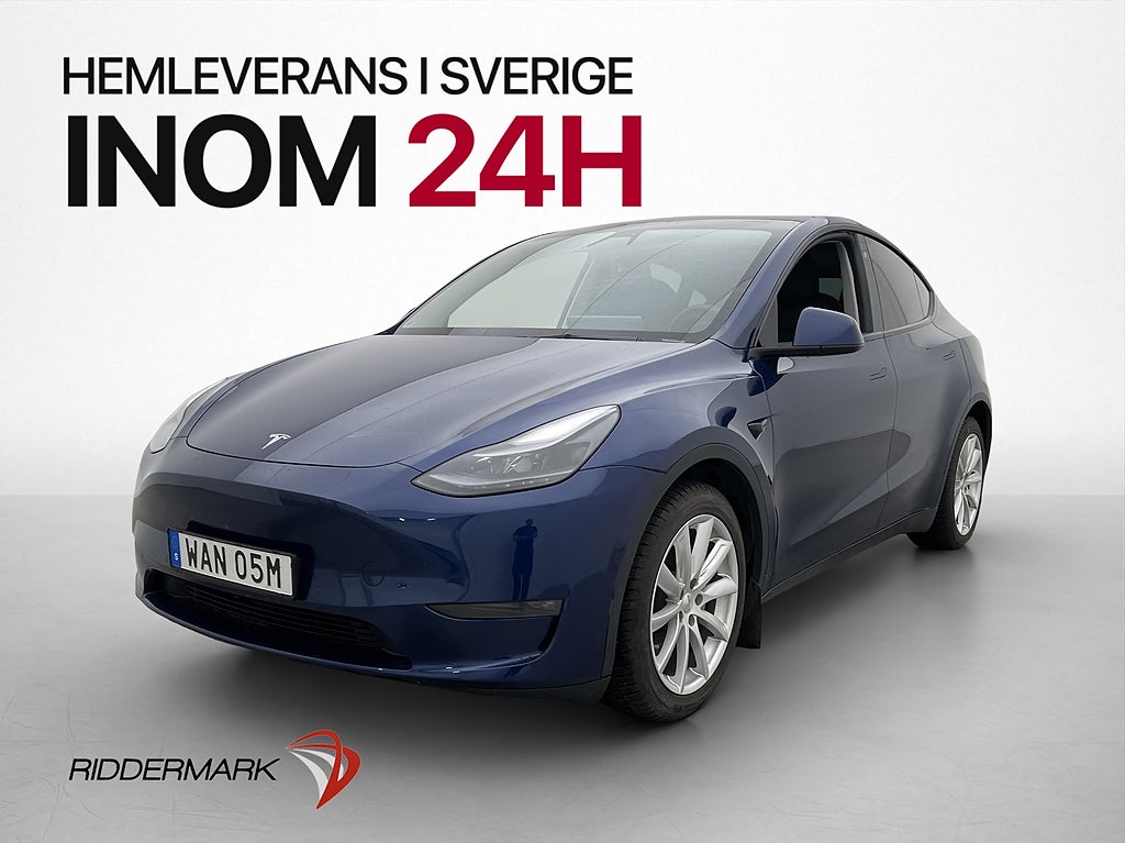 Tesla Model Y Long Range AWD Autopilot Dragkrok Svensksåld
