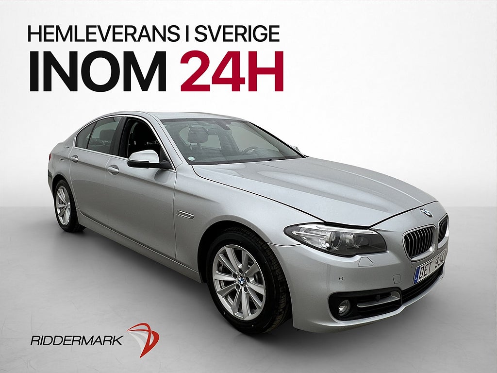 BMW 520d xDrive Sport Line Hifi Skinn Sensorer Rattvärm Drag