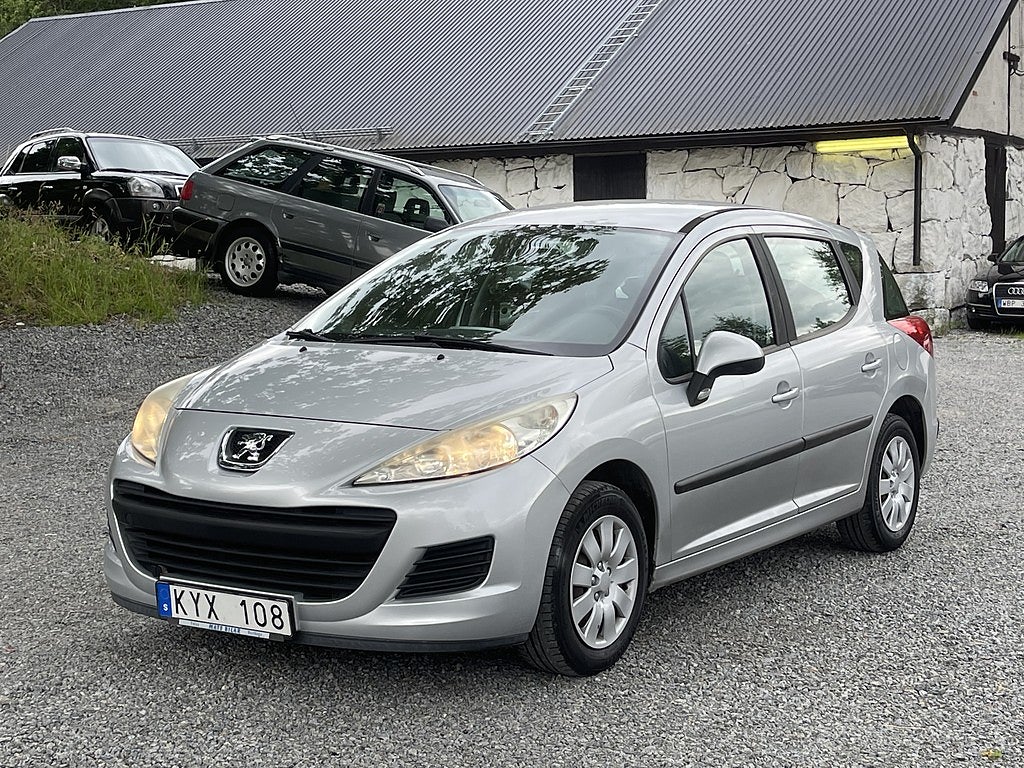 Peugeot 207 SW 1.6 HDi FAP Manuell, drag, 1 brukare, 92hk, 2010