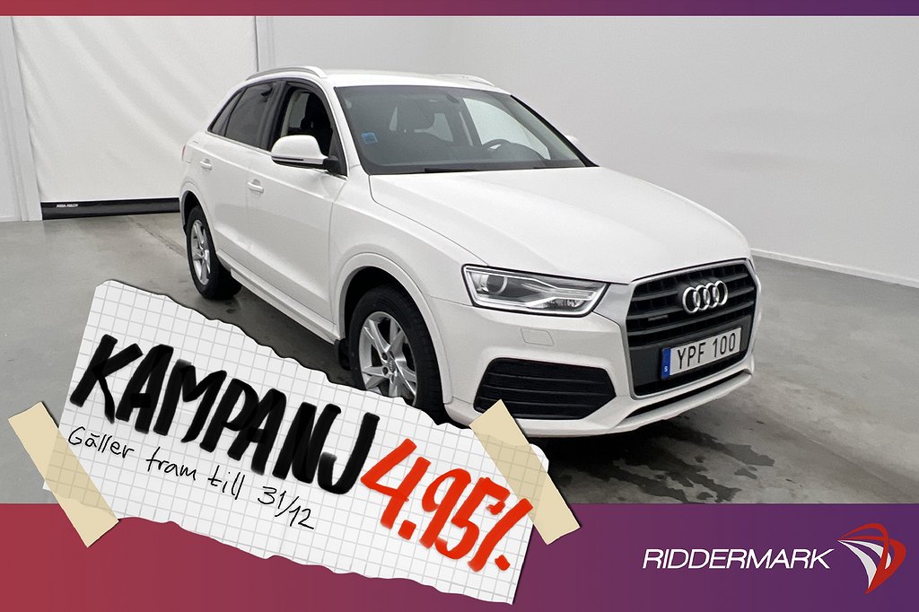 Audi Q3 2.0 TDI Quattro 150hk Proline Edition S 4,95% Ränta