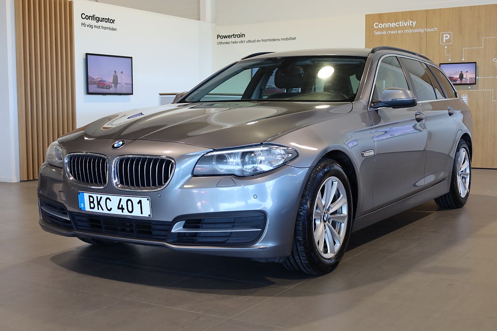 BMW 520d Touring AUT Drag Läder PDC Connected Blåtand Rattvärme 2016