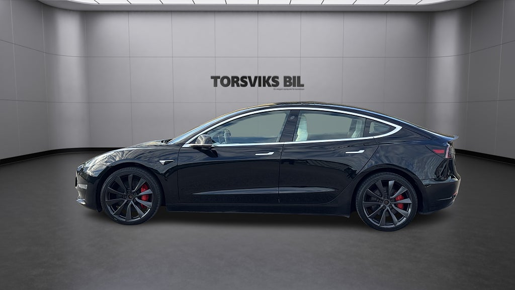 Tesla Model 3 Long Range Performance AWD Panorama 513hk 1 Ägare - miniatyr 3