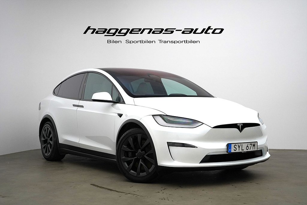 Tesla Model X 100 kWh AWD Raven / 670 hk / RÄNTEKAMPANJ