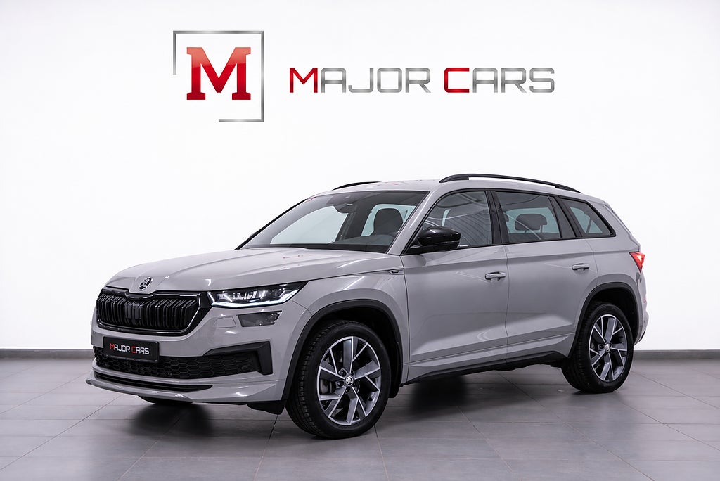 Skoda Kodiaq 2.0 TDI 4x4 Sportline 7-Sits Matrix Kolfiber Drag 200hk
