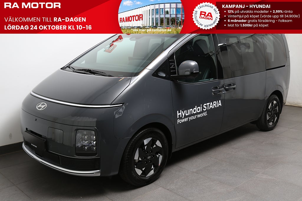 Hyundai Staria Calligraphy 7-sits 84kWh 430km räckvidd WLTP 2027