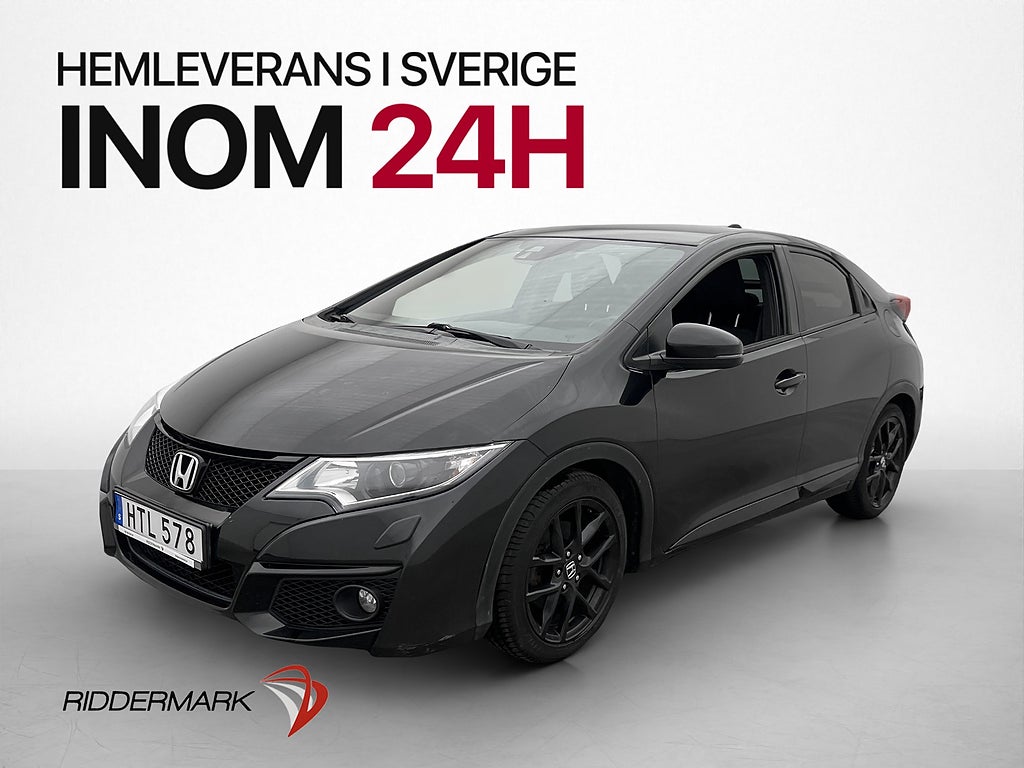 Honda Civic 1.6 DTEC Manuell 120hk Sport Kamera Farthållare