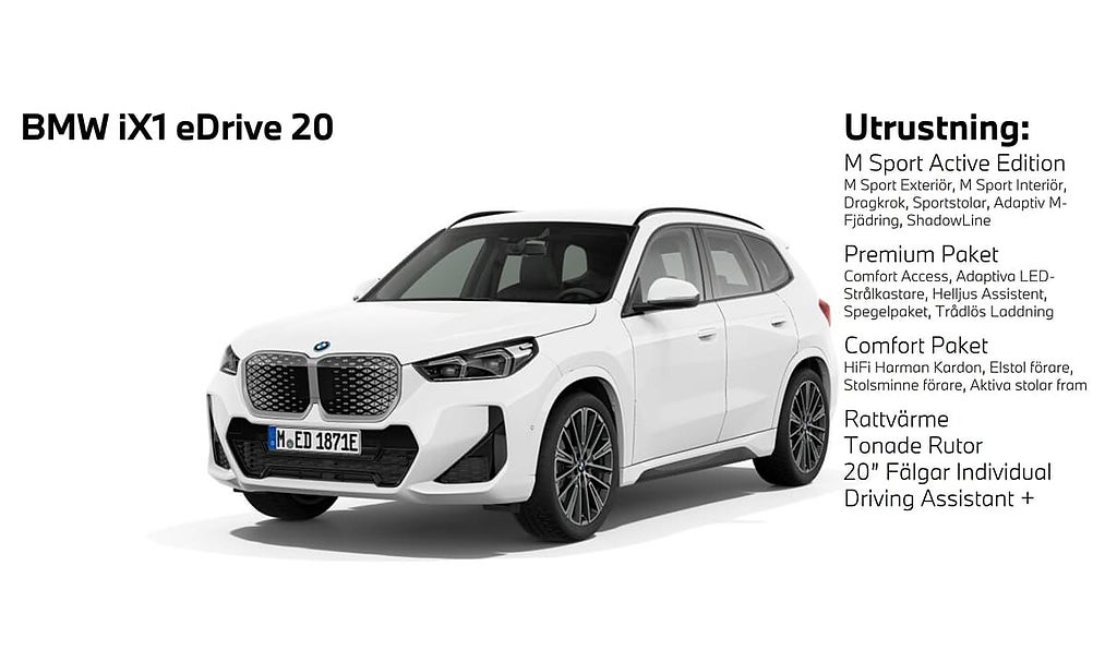 BMW iX1 eDrive 20 / M Sport *Privatleasing-Kampanj*