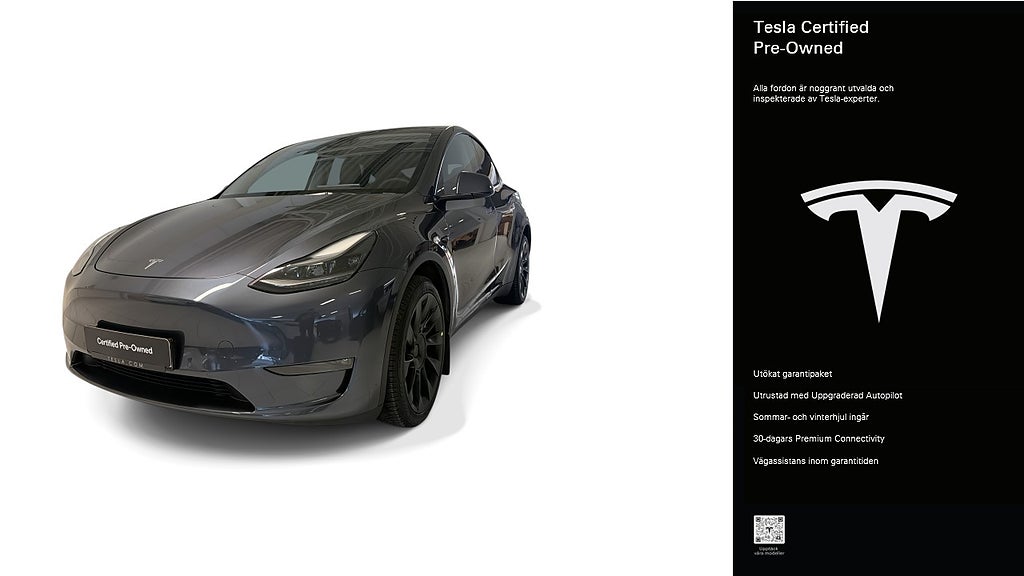 Tesla Model Y Long Range AWD Certified Pre-Owned 3,84% ränta