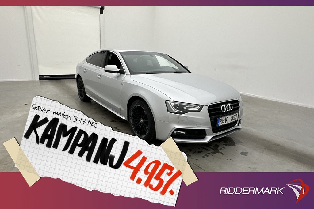 Audi A5 Sportback 2.0 TDI Quattro S-Line Sensor 4,95% Ränta