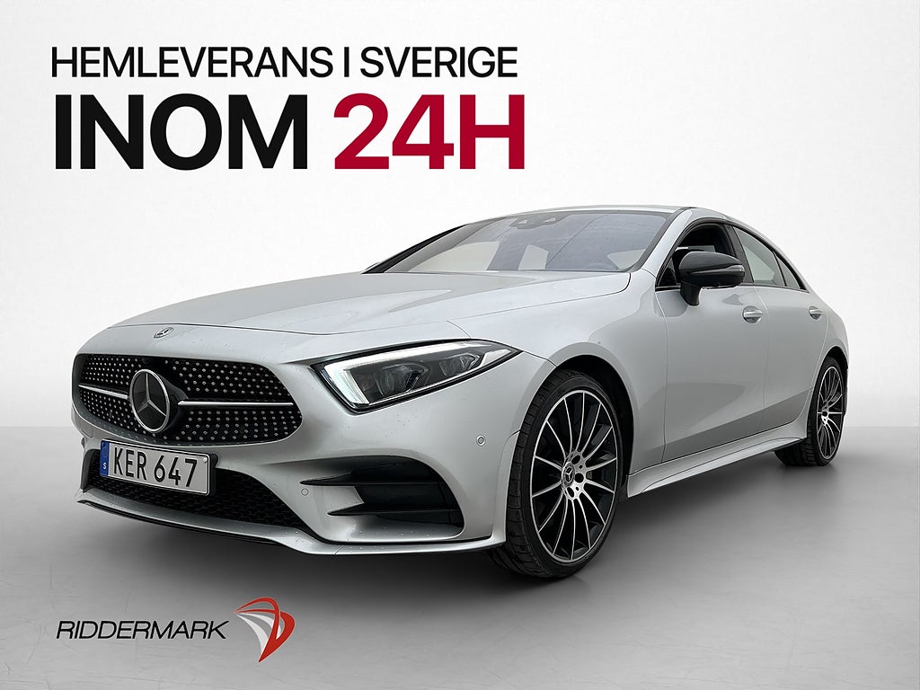 Mercedes-Benz CLS 450 4M AMG Wide 360° Burmester Drag Skinn