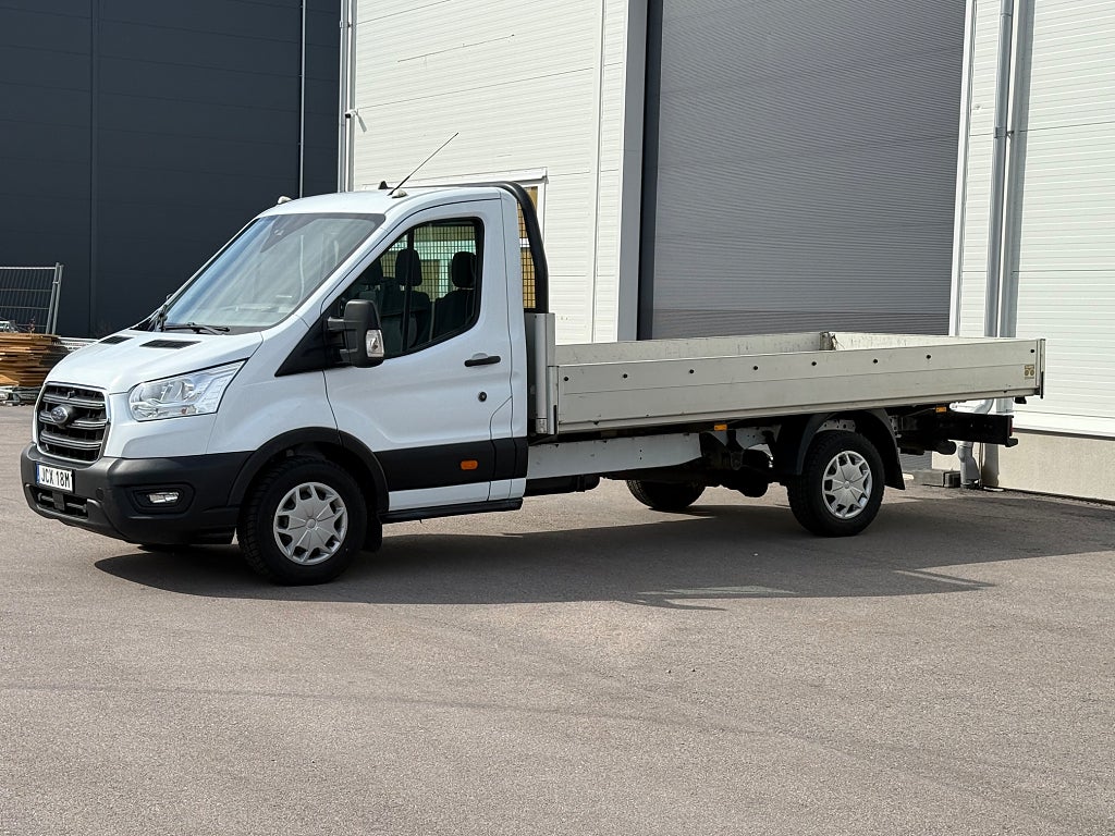 Ford transit 350 2.0 TDCi170hk/långflak/Automat/Värmare/Moms