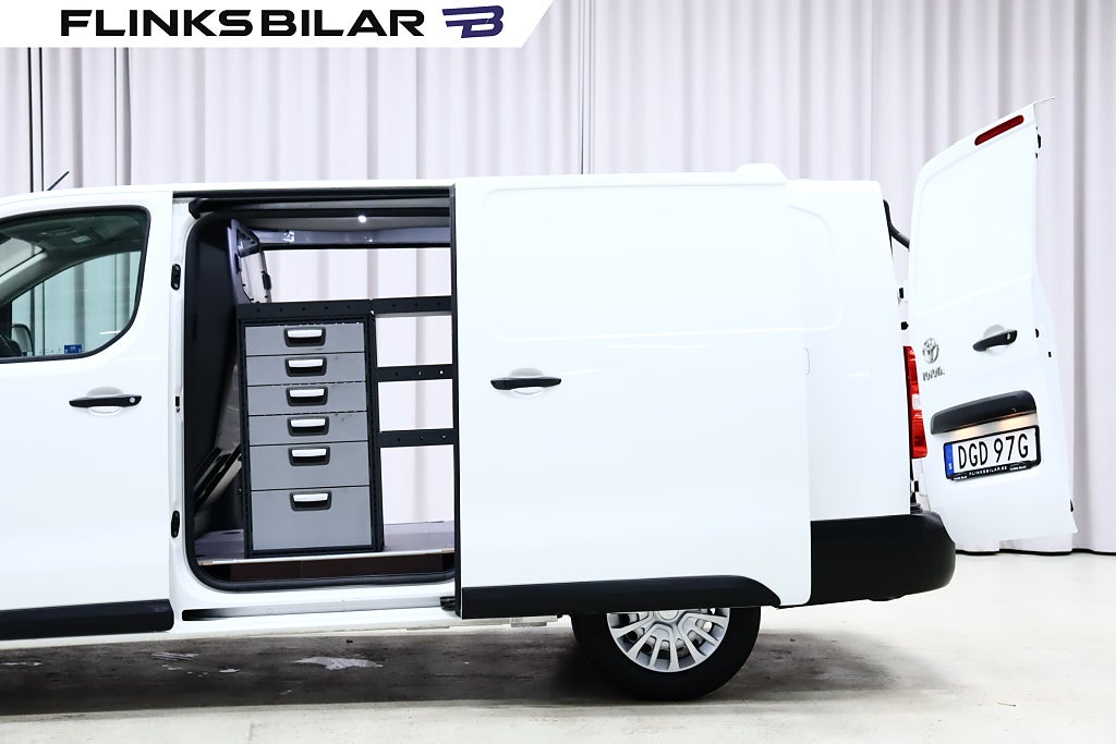 Toyota ProAce 144HK Automat|Lång|Dubbeldörr|Inredd|SeUtr!
