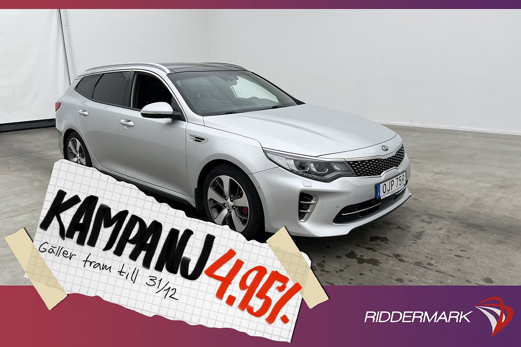 Kia Optima SW 2.0 Turbo 245hk GT Pano H/K Kamer 4,95% Ränta