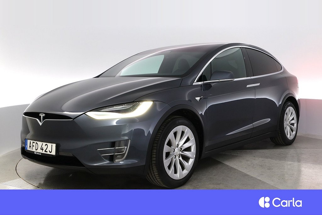 Tesla Model X Long Range AWD 5-sits EAP Pano Drag V-Hjul