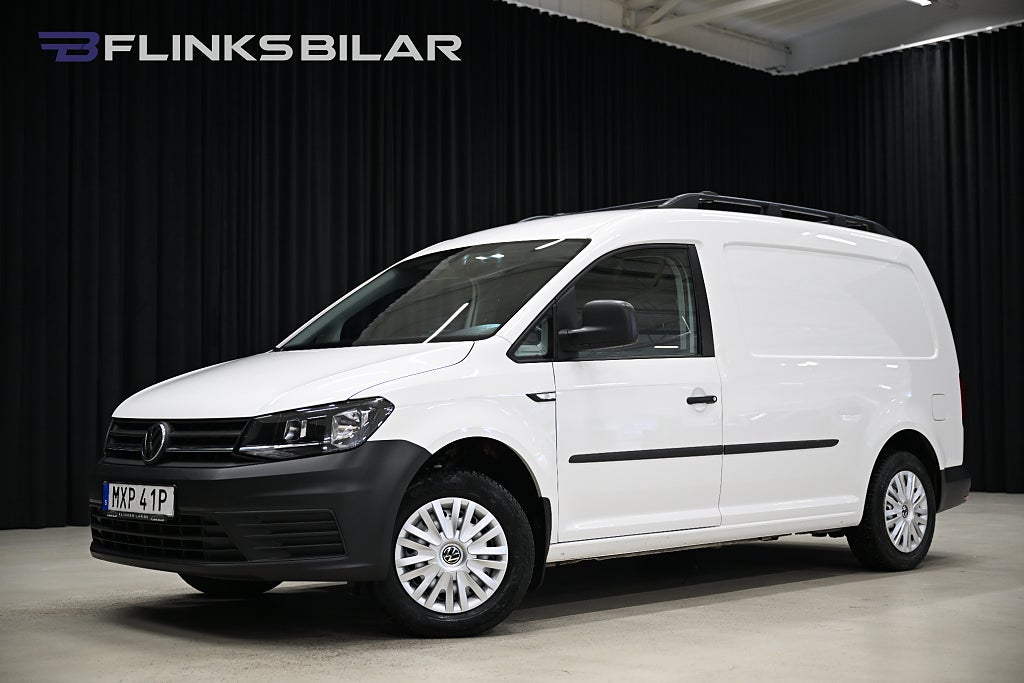 Volkswagen Caddy Maxi DSG 102HK Drag|Värmare|Inredd|Dubbelgolv|EnÄgare|Lågmil