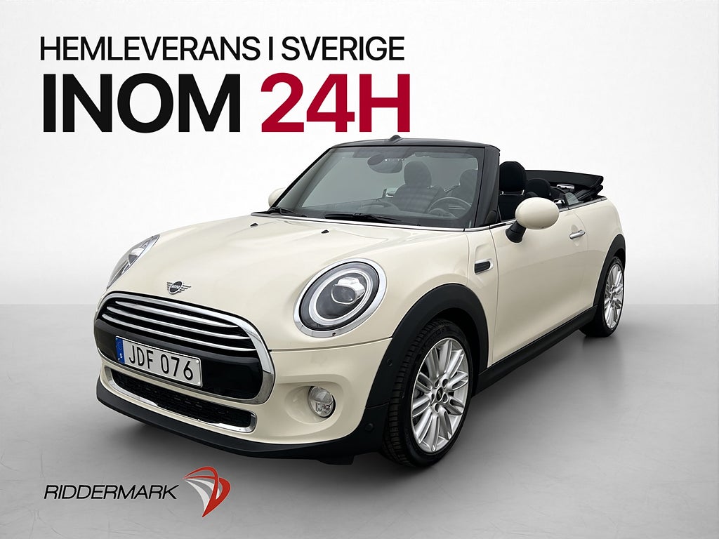 MINI Cooper Cabrio 136hk P-sensor Halvskinn Farthållare