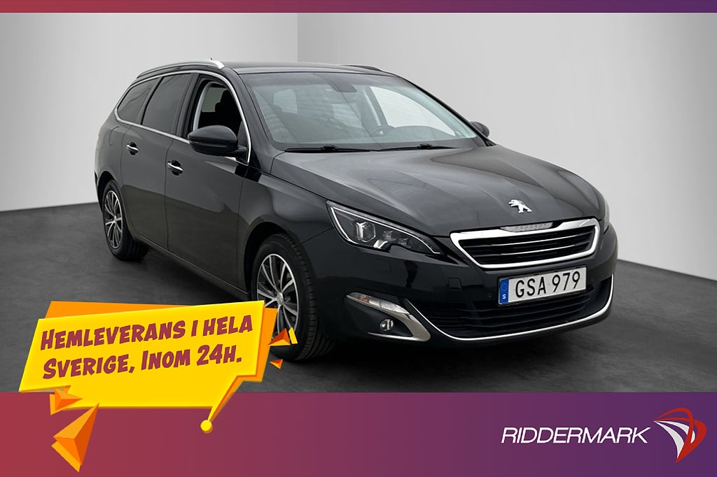 Peugeot 308 SW 131hk Allure Panorama Navi Dragkrok Sensorer