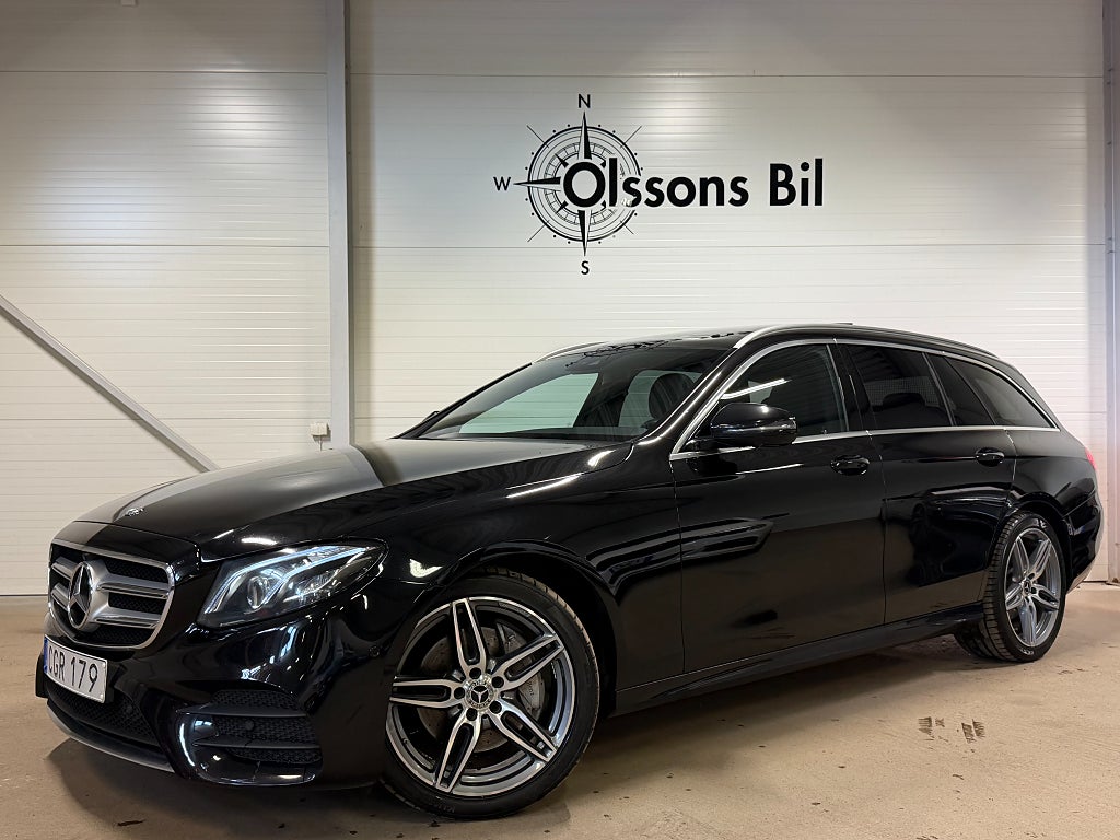 Mercedes-Benz E 220 T d 4M AMG Line Aut Drag GPS Värmare Pano 360°
