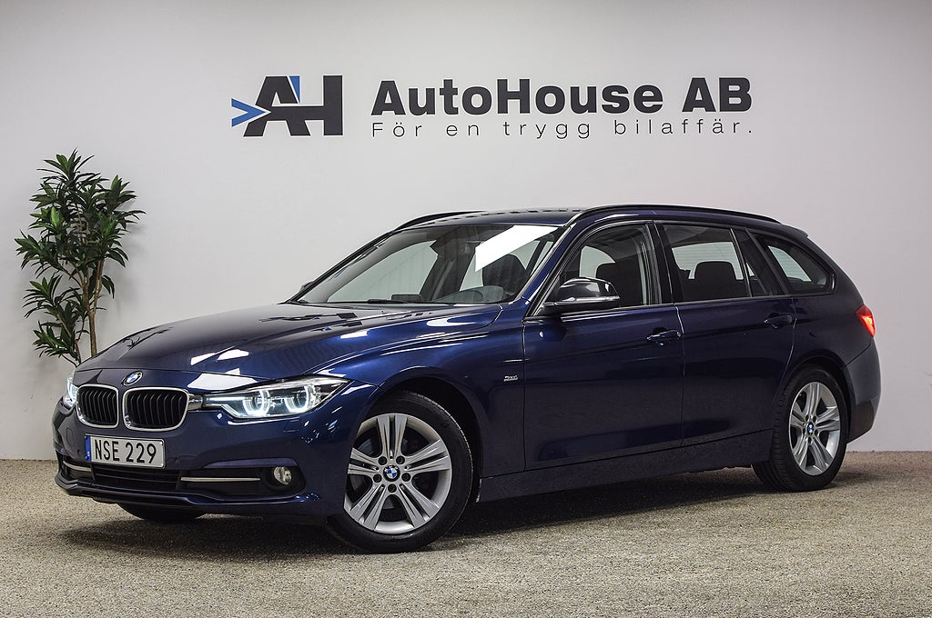 BMW 318D Touring Sport Line Drag HiFi P-Sensorer Garanti