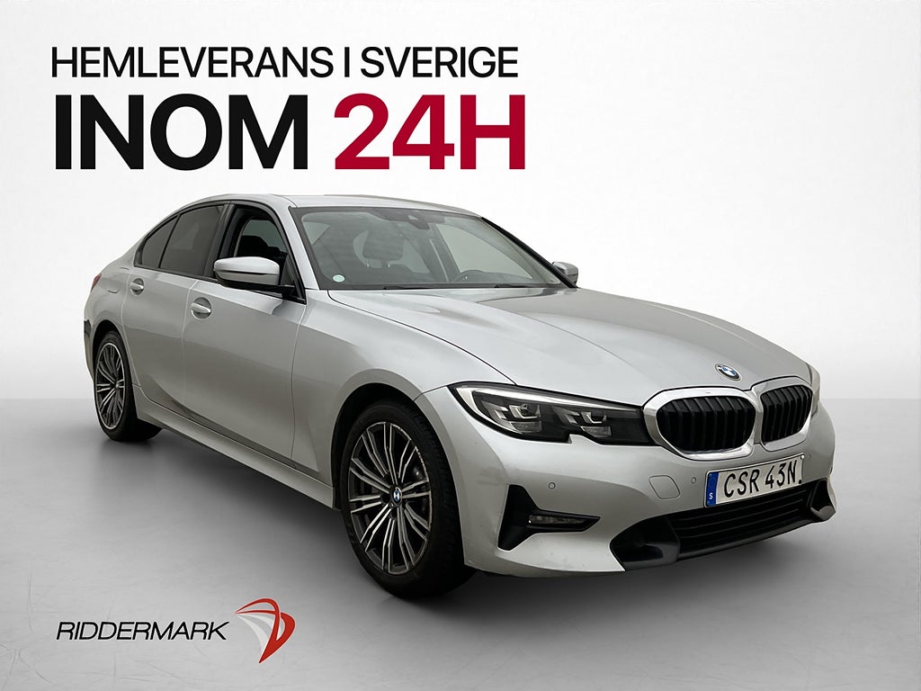 BMW 330e 292hk Sport-line Dragkrok Läder Navi Carplay