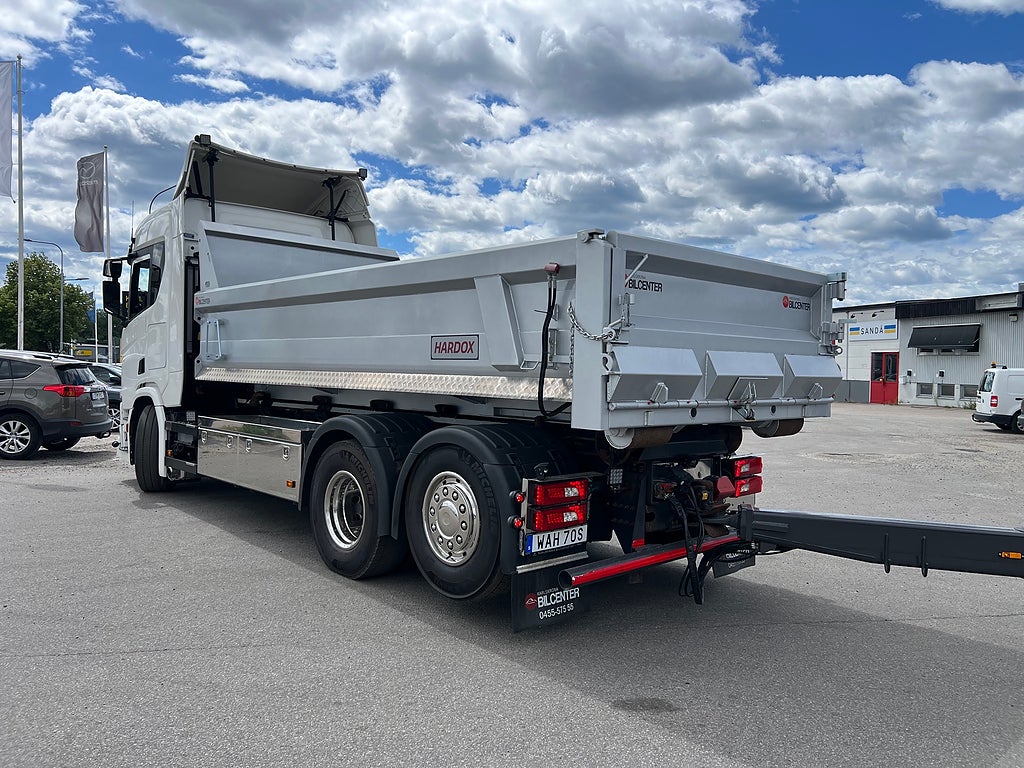 Scania R500 6x2*4 Lastväxlare inkl Schaktflak & Tippkärra