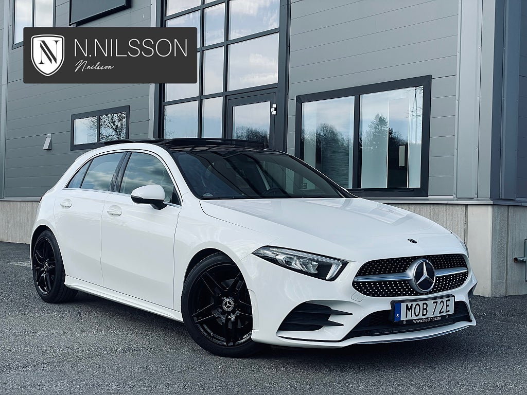 Mercedes-Benz A 180 AMG Line Panorama Låg-milad Specialinredning Nybess