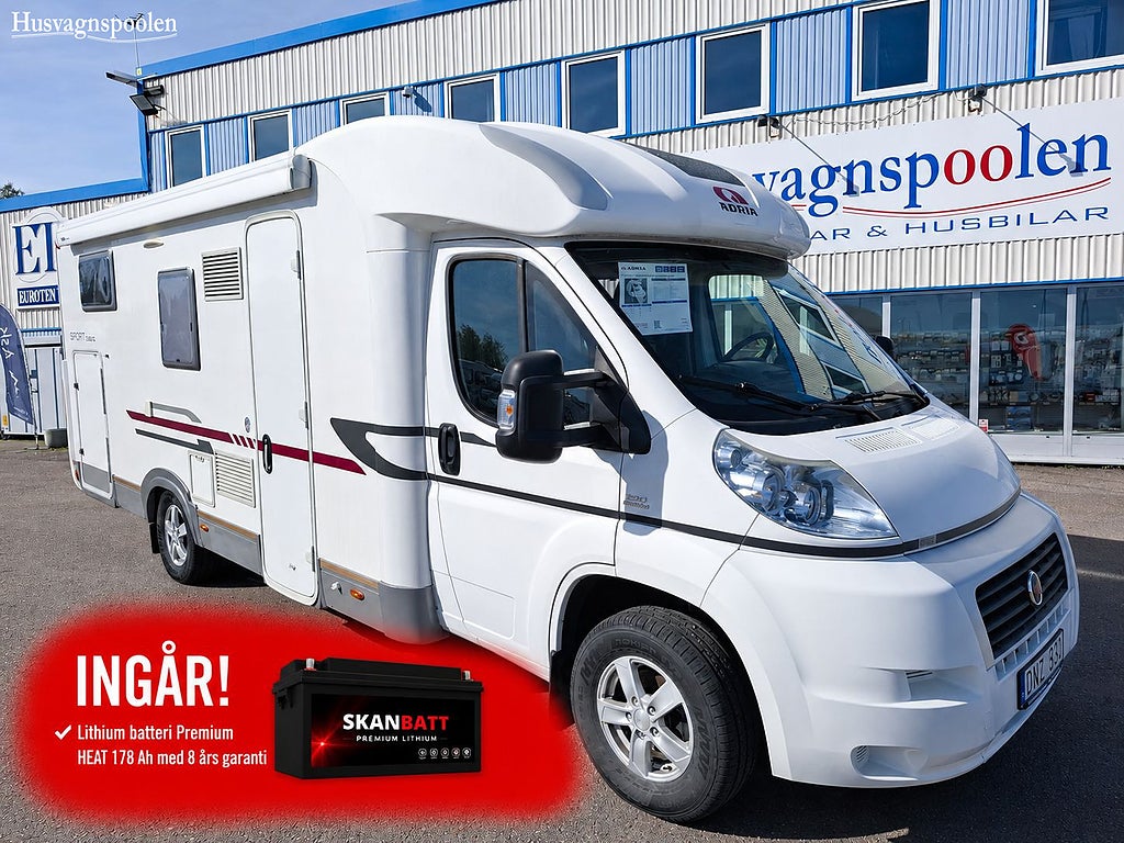 Adria Sport S 690SC Lithiumbatteri Solcell