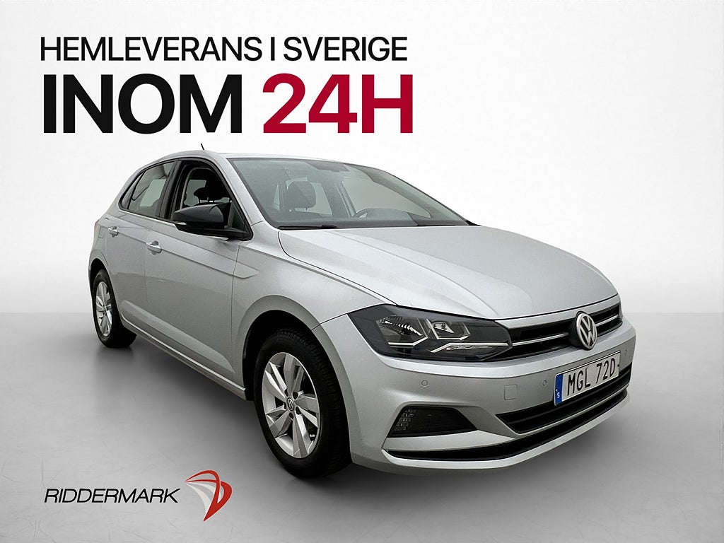 Volkswagen Polo 1.0 TSI 95hk P-Sensorer Bluetooth 0.47 l/mil