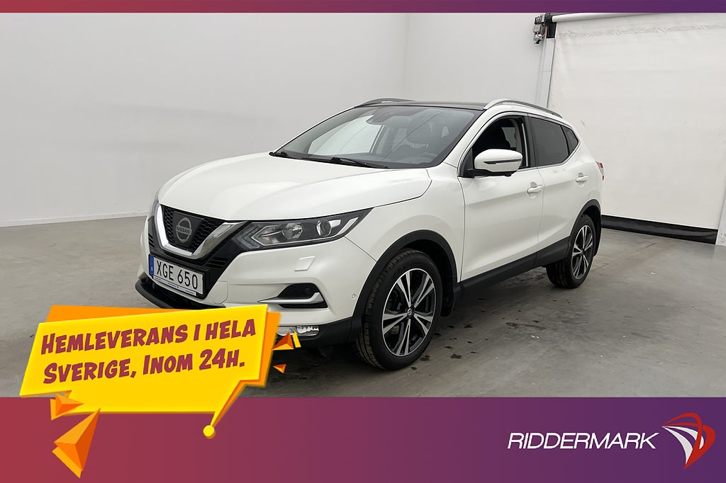Nissan Qashqai 1.2 DIG-T Värm Pano Navi 360¤K Drag Välservad