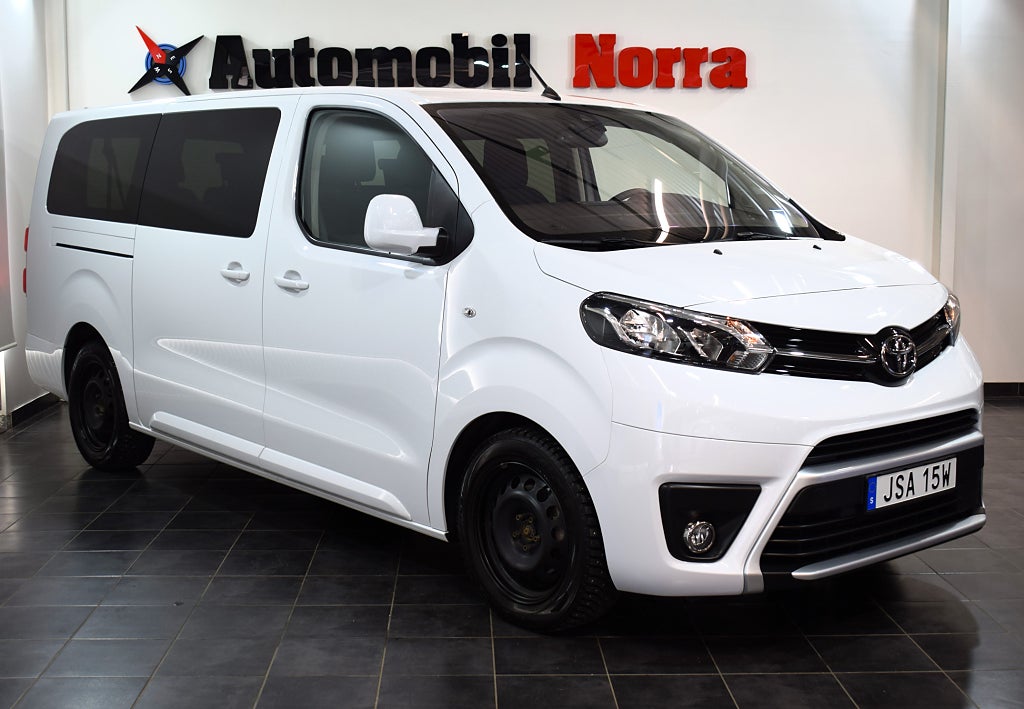 Toyota Proace Verso 2.0 144hk D-4D L3 9-sits Dubbla skjutdörrar Nyservad