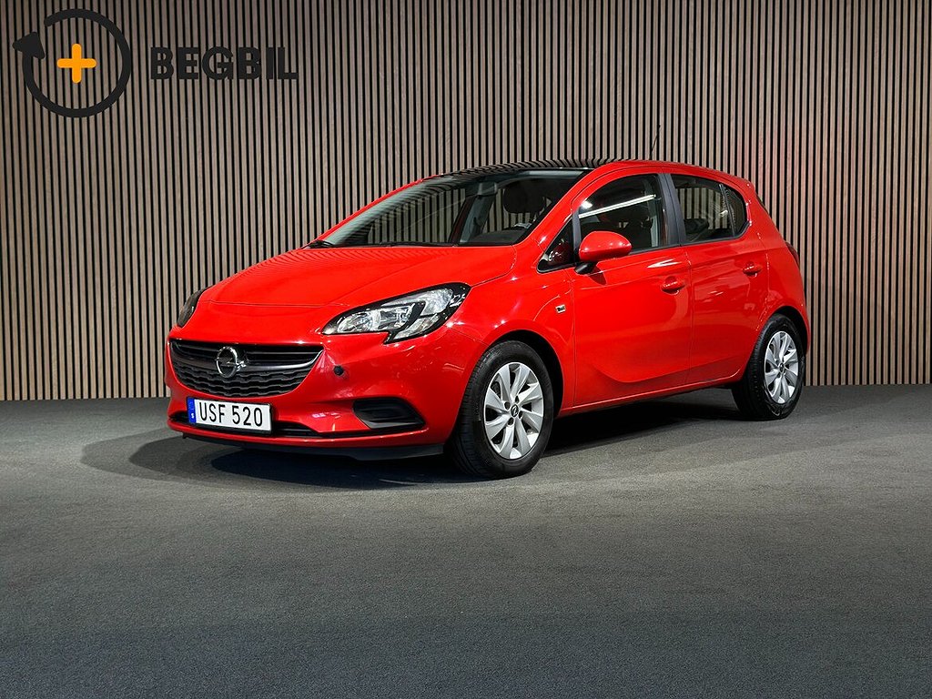 Opel Corsa 1.4 90 HK Enjoy I Taklucka I M-Värmare I Lågmil I Nyservad
