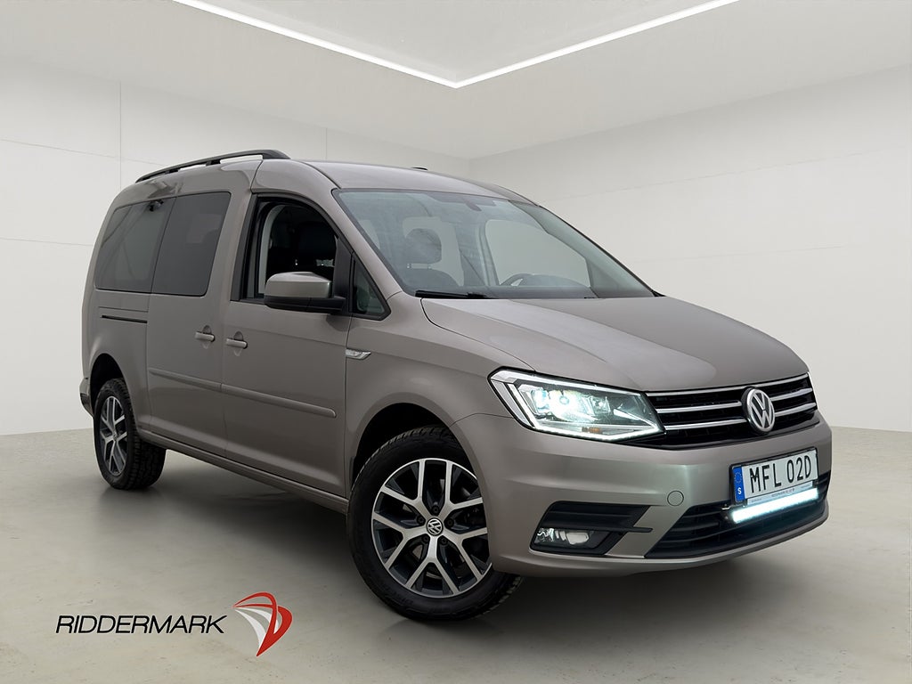 Volkswagen Caddy Maxi Life 4Motion Värm Drag B-Kamera 7-Sits