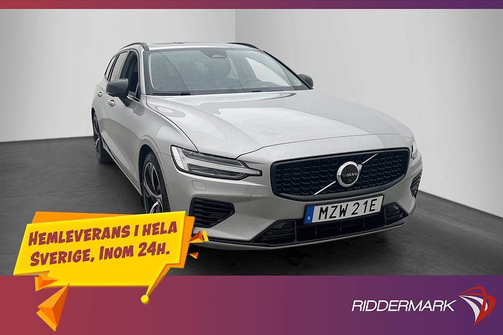 Volvo V60 Recharge T6 AWD Ultimate Dark Värmare Pano H/K 360