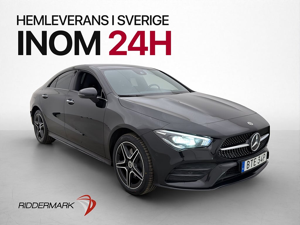 Mercedes-Benz CLA 250e 218hk AMG-Line Night Wide Värm Navi