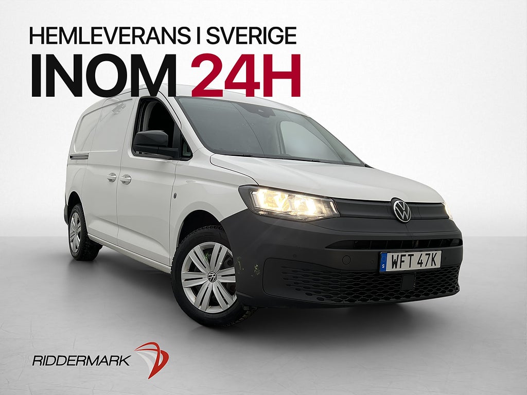 Volkswagen Caddy Maxi Cargo Värmare PDC Drag CARPLAY Moms