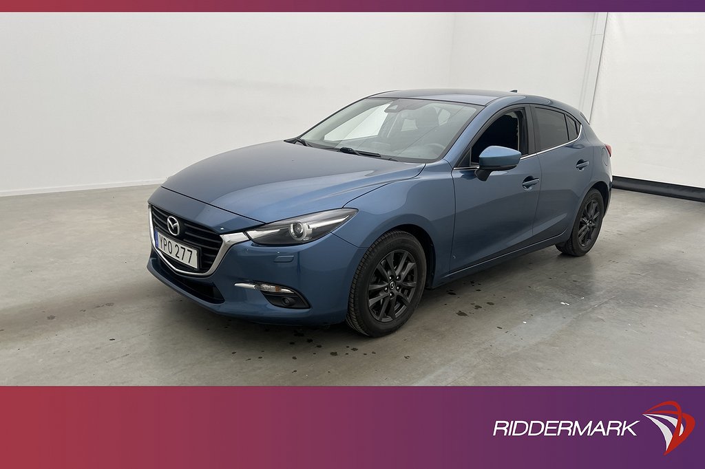 Mazda 3 Sport SKYACTIV-G 120hk Vision Navigation Rattvärme