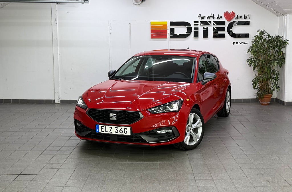 Seat Leon 1.5 TSI FR Euro 6/B-kam/LågMil/D-Supp/Cockpit/V &S Hjul