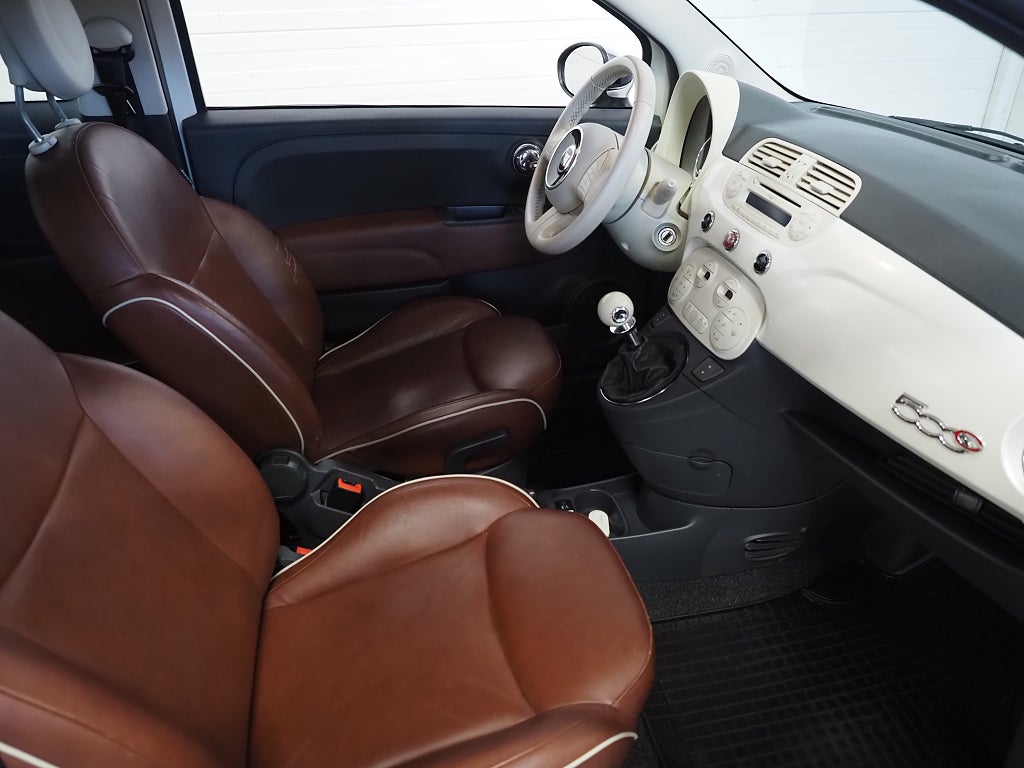 Fiat 500C 1.2 8V 69hk Lounge Cab | Skinn |