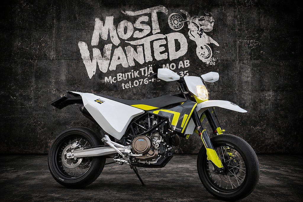 Husqvarna 701 Supermoto 1 ägare 60+ LeoVince 