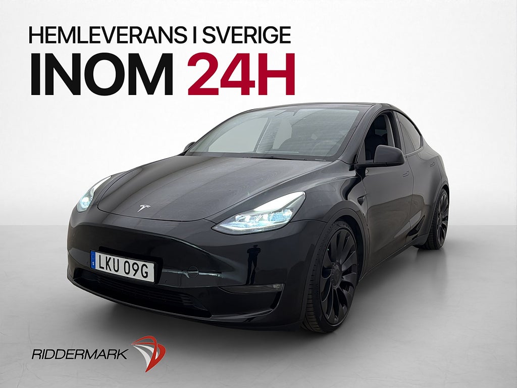 Tesla Model Y Performance AWD 534hk Dragkrok Svensksåld MOMS