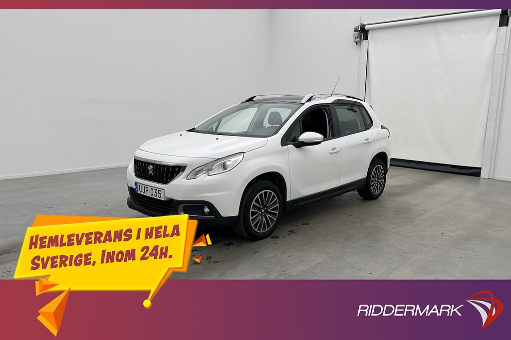 Peugeot 2008 1.2 VTi 82hk Active Pano P-Sensorer Farthållare