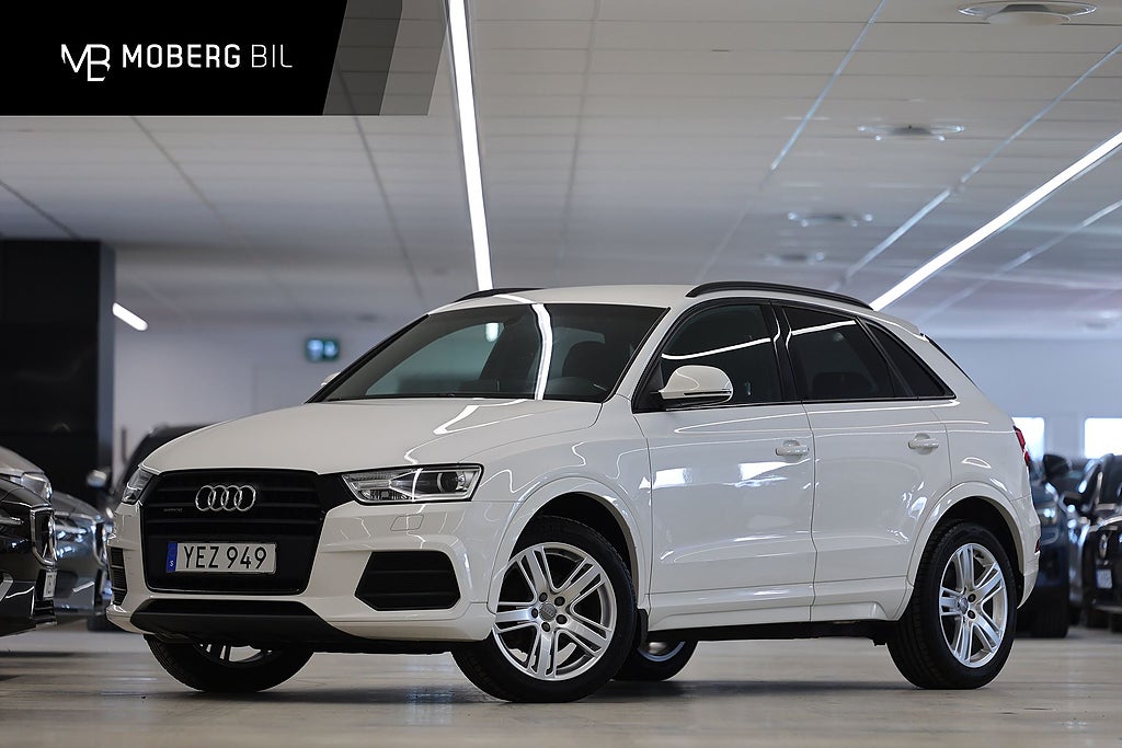 Audi Q3 2.0 TDI Quattro 150hk Sport Svart Opt. Drag PDC
