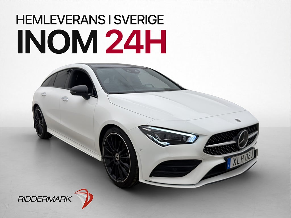 Mercedes-Benz CLA 200 d 4M AMG Night Pano Värmare Wide Drag